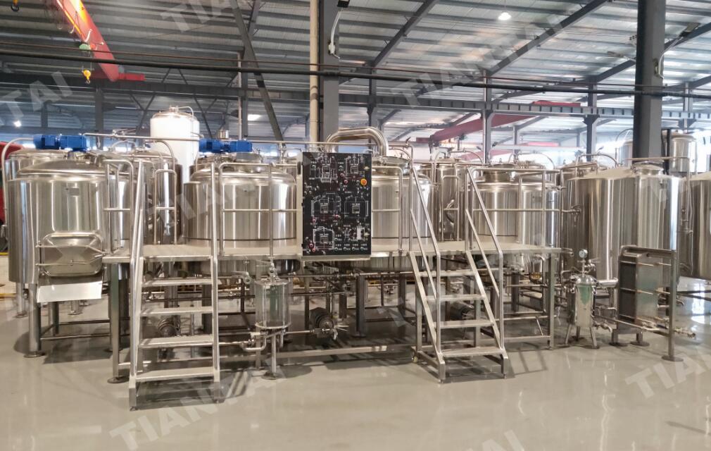 1000L craft brewery equipment ready for delivery